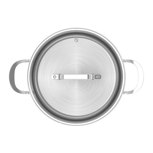 VALBERG roestvrijstalen stoofpan triply 24 cm