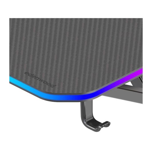 Gaming bureau EDENWOOD BG120 LED Zwart