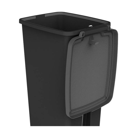 Vuilnisbak Flat Bin 40L zwart