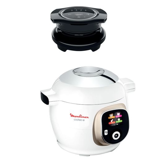 Cookeo MOULINEX CE85XAF0 BLANC + Couvercle Extra crisp