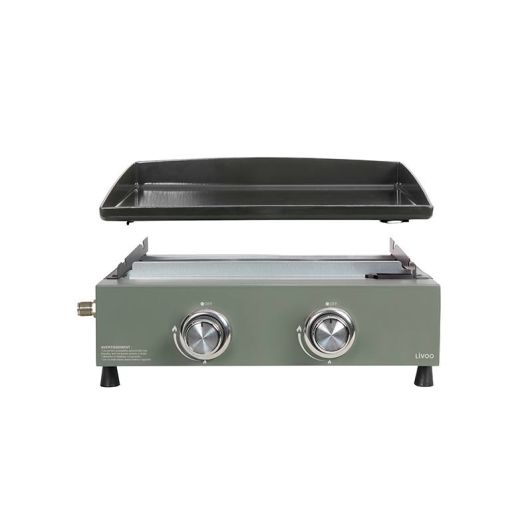 Plancha LIVOO GAZ DOC323 2 brûleurs