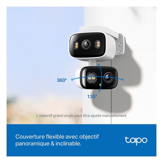 Caméra de surveillance TAPO C246D dual objectif 2K + 2K