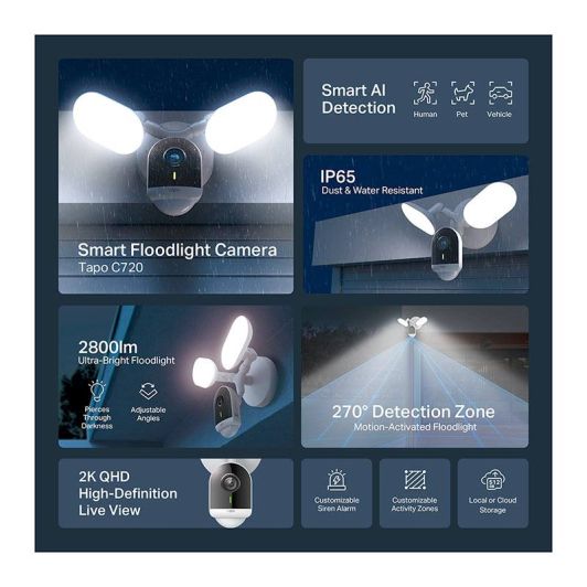 Veiligheidscamera TAPO C720 PROJECTOR 2K