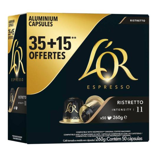 Capsule L'OR RISTRETTO 35+15 CAPSULES