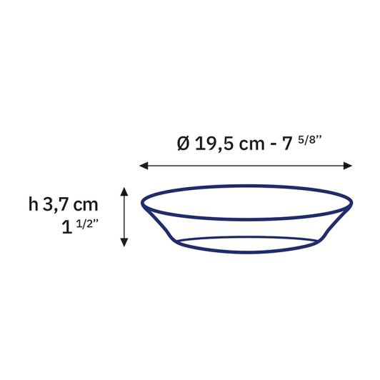 Schaaltje DURALEX Lys vermeil – Ø 19 cm