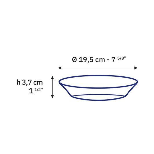 Schaaltje DURALEX Lys saffier – Ø 19,5 cm