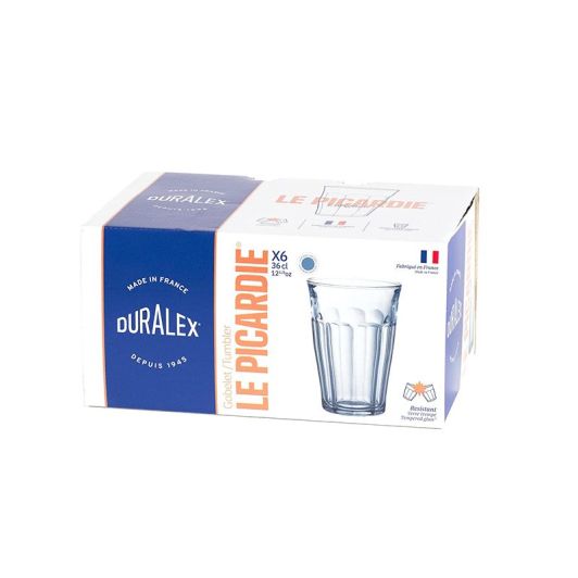 6 verres DURALEX Picardie marine 36cl