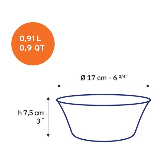 Slakom DURALEX Lys vermeil 17cm