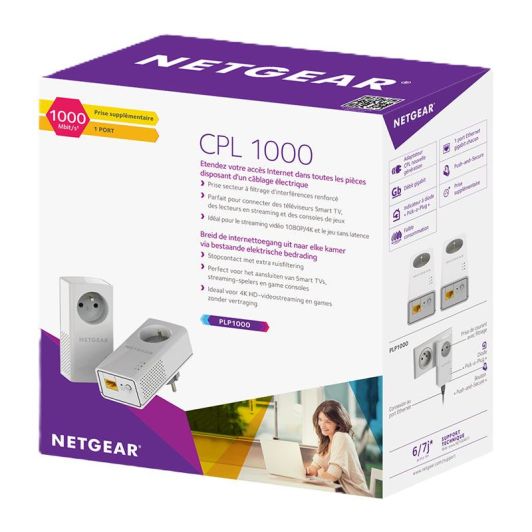 NETGEAR CPL Duo – CPL-stopcontact PLP1000-10