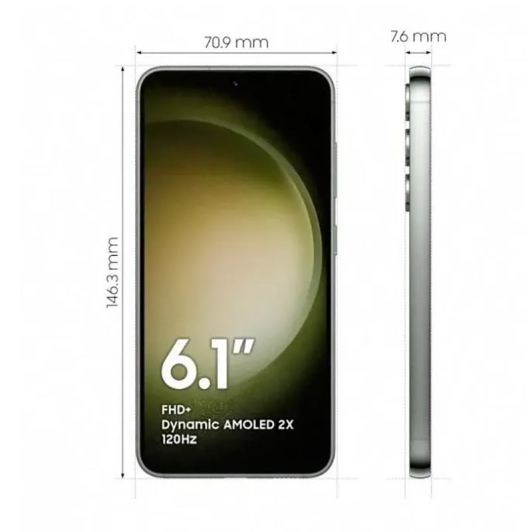 Smartphone SAMSUNG Galaxy S23 128Go Vert Reconditionné grade éco