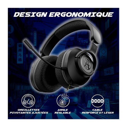 Gaming headset AKUMA SEINEN H04 ZWART