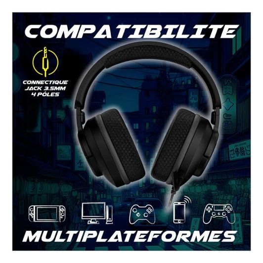 Gaming headset AKUMA SEINEN H04 ZWART