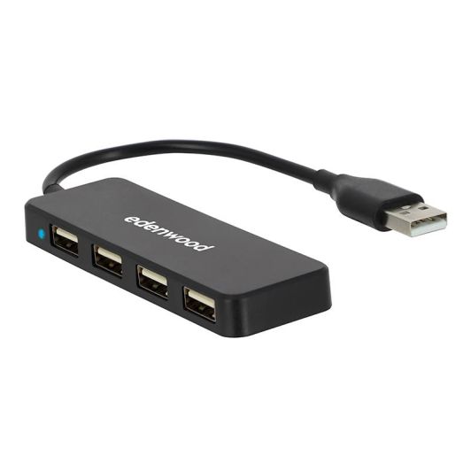 USB-A HUB 4 Poorten Edenwood USB 2.0 – High Speed 480 Mbps