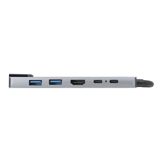 EDENWOOD USB-C HUB 6-in-1 - HDMI, RJ45, USB 3.0 & PD Opladen