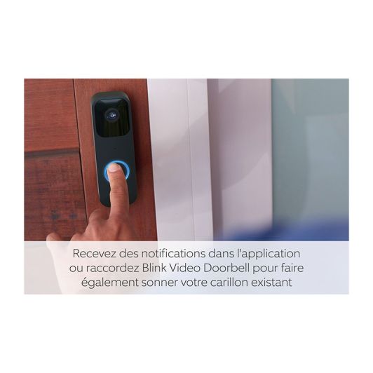 Sonnette connectée WiFi BLINK vidéo doorbell FHD blanche
