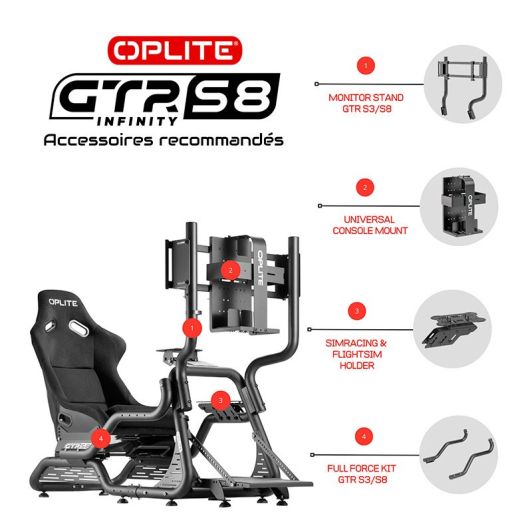 OPLITE schermstandaard – compatibel met GTR S8