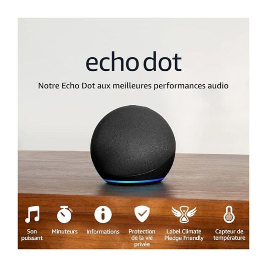 Enceinte connectée AMAZON ECHO DOT 5ème génération noire