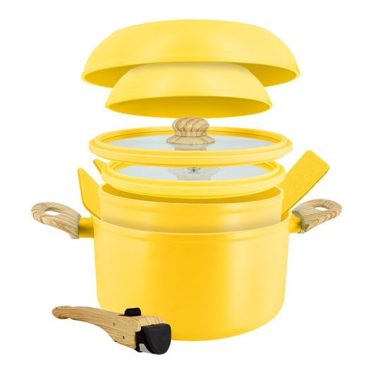 BATTERIE DE CUISSON MENASTYL SUPERBALL 8 pièces safran