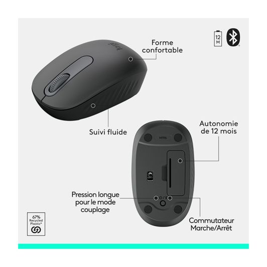 Pack toetsenbord + draadloze muis LOGITECH MK250