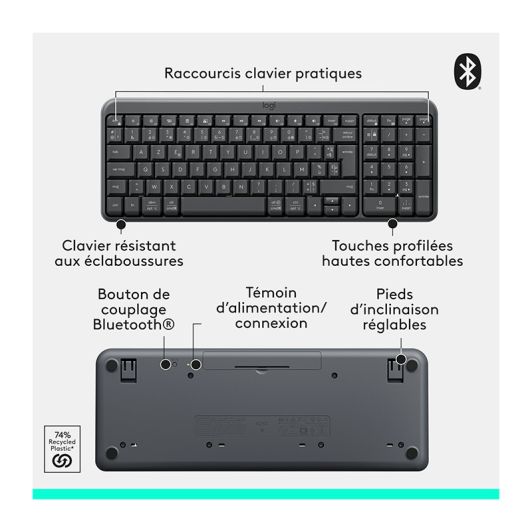 Pack toetsenbord + draadloze muis LOGITECH MK250