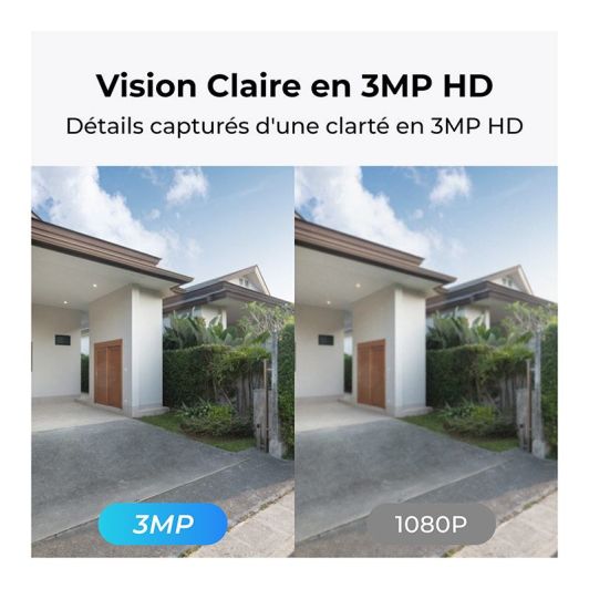 Pack caméra de surveillance REOLINK PACK B420 + panneau solaire