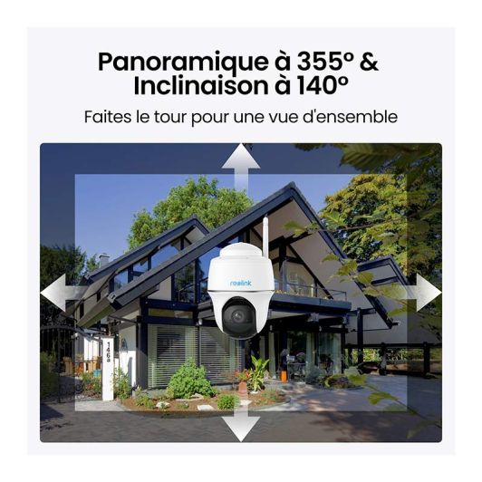 Pack caméra de surveillance REOLINK PACK B420 + panneau solaire