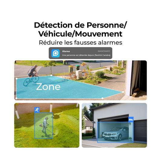 Pack caméra de surveillance REOLINK PACK B420 + panneau solaire