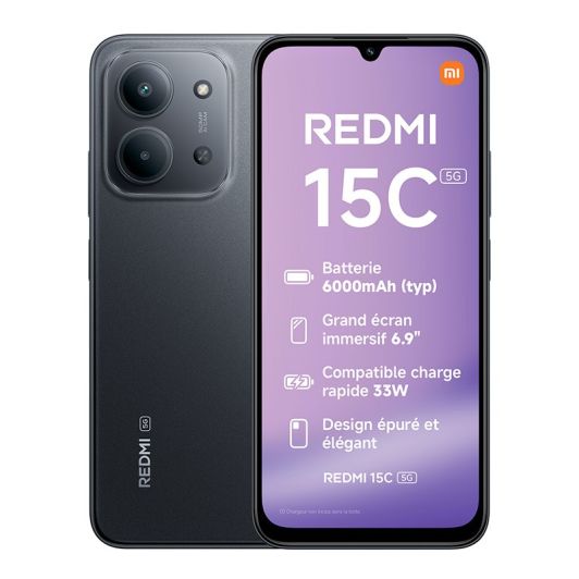 XIAOMI Redmi 15C 256GB 5G Zwart