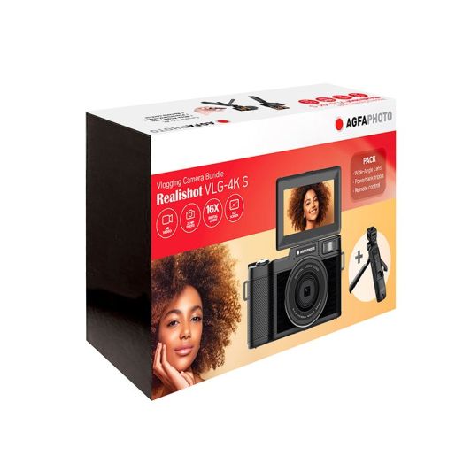 Digitale camera AGFAPHOTO VLG4KDIGS Vlogging-pack 24 MP 4K