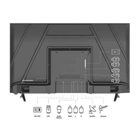  EDENWOOD ED43A07UHD-RE - TV 43