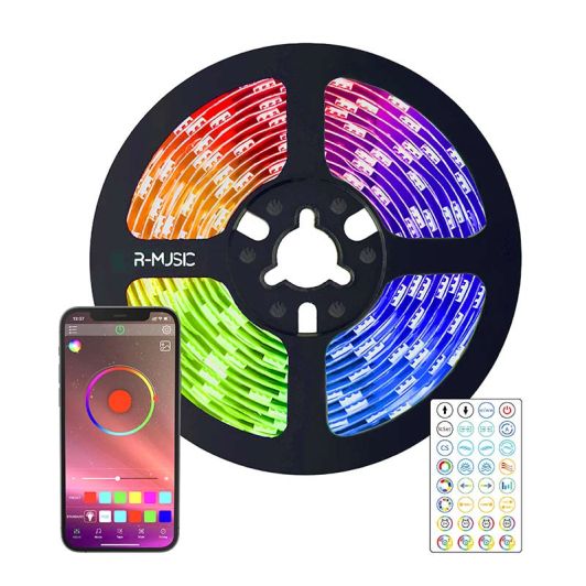 R-MUSIC RGB LED Strip 3m Connected