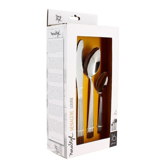 Ménagère 16 pièces inox Louise