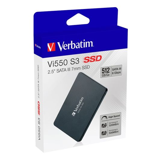 VERBATIM Interne hardeschijf SSD SATA 512GB Vi550 S3