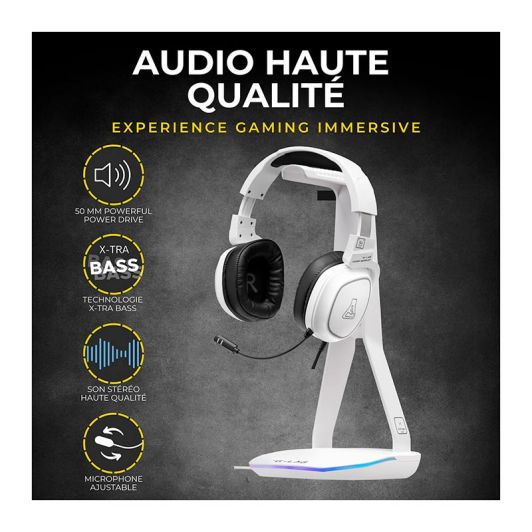 Gamingheadset THE G-LAB Radium + standaard