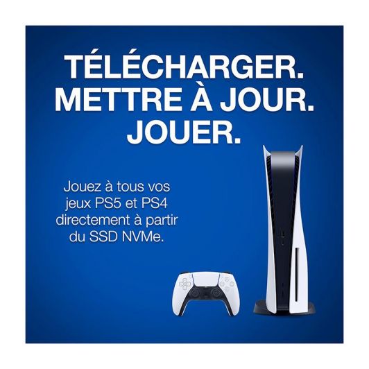 Interne SSD-schijf SEAGATE PS5 1TB M.2 NVMe 1,4 PCIe tot 7.300 MB/s met koellichaam