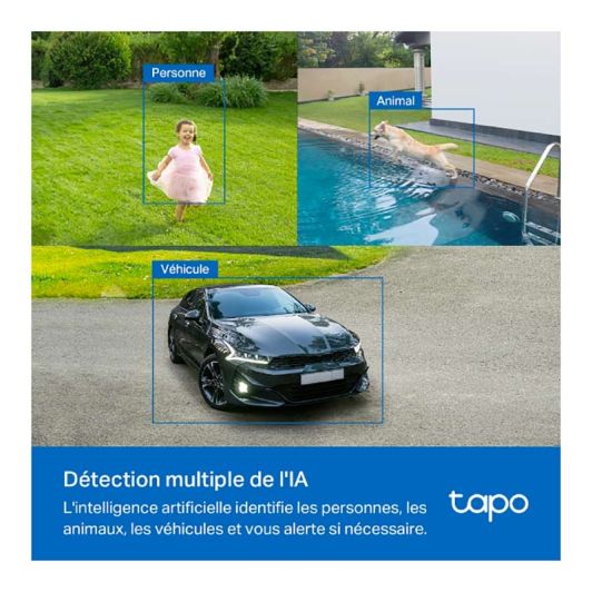 Pack Caméra de sécurité TAPO TC 82 + panneau solaire