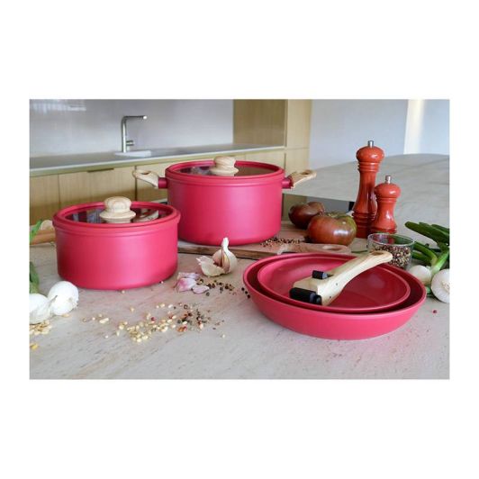 Batterie MENASTYL SUPERBALL 8 pièces magenta