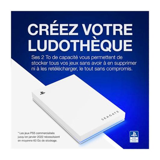 Disque Dur SEAGATE Game Drive voor PS5 2TB OFFICIEEL