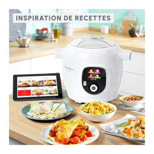 Multicuiseur MOULINEX COOKEO 80 recettes + spatule