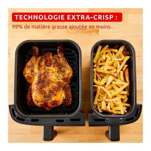 Friteuse sans huile MOULINEX double bac 11 L - EZ942AF0