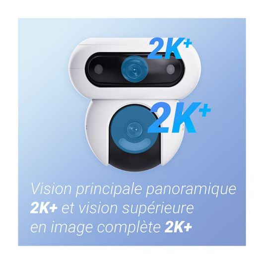 Pack caméra de sécurité EZVIZ HB90 + panneau solaire 8W + carte micro SD 64 Go