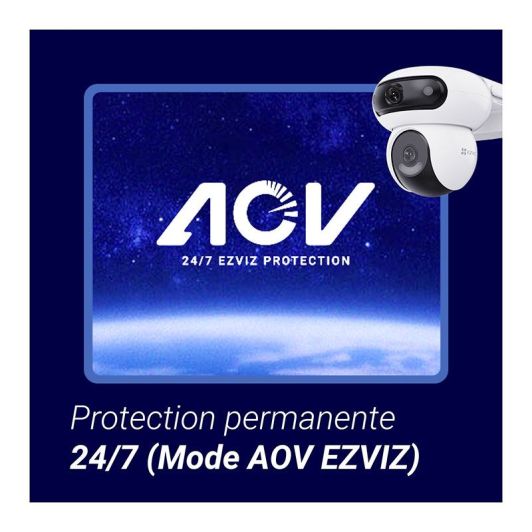 Pack caméra de sécurité EZVIZ HB90 + panneau solaire 8W + carte micro SD 64 Go