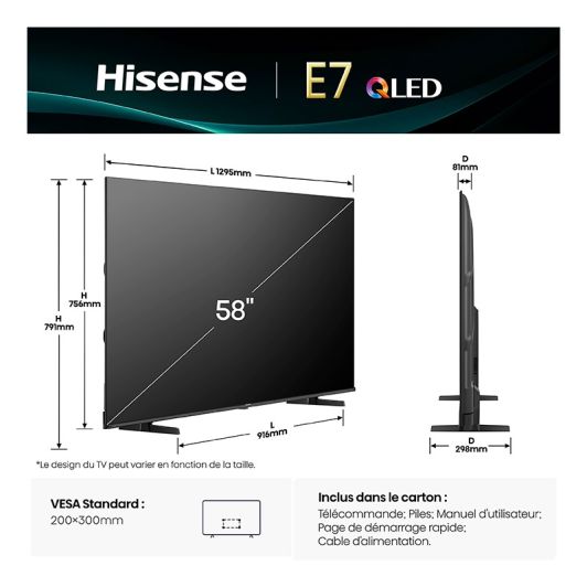 HISENSE 58E7Q - TV 58