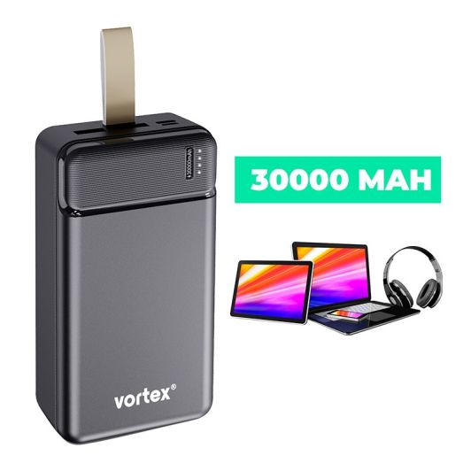 Powerbank APM 30000 mAh Zwart