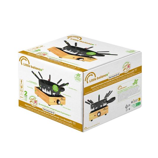 Fondue LITTLE BALANCE met keramische caquelon