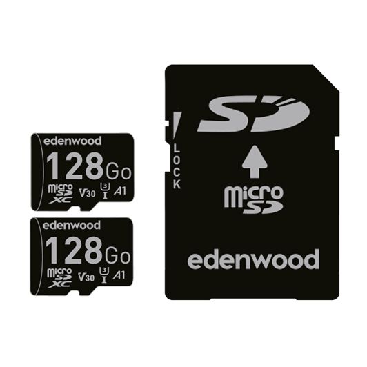 EDENWOOD PACK - Set van 2 MicroSD-kaarten 128GB