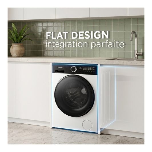 Lave-linge hublot 8 kg VALBERG WF 814 A-30 F W566C