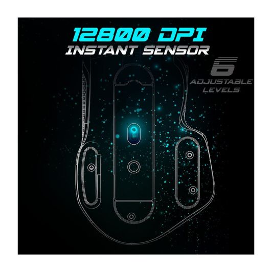 Gamingmuis SPIRIT OF GAMER PRO M5 Zwart Bedraad 12800DPI
