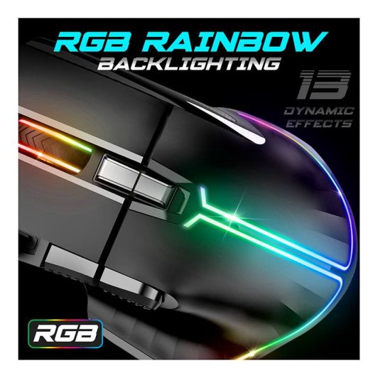 Gamingmuis SPIRIT OF GAMER PRO M5 Zwart Bedraad 12800DPI