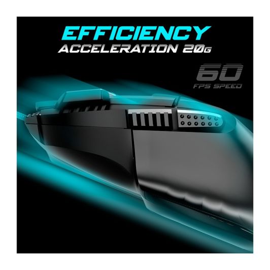 Gamingmuis SPIRIT OF GAMER PRO M5 Zwart Bedraad 12800DPI